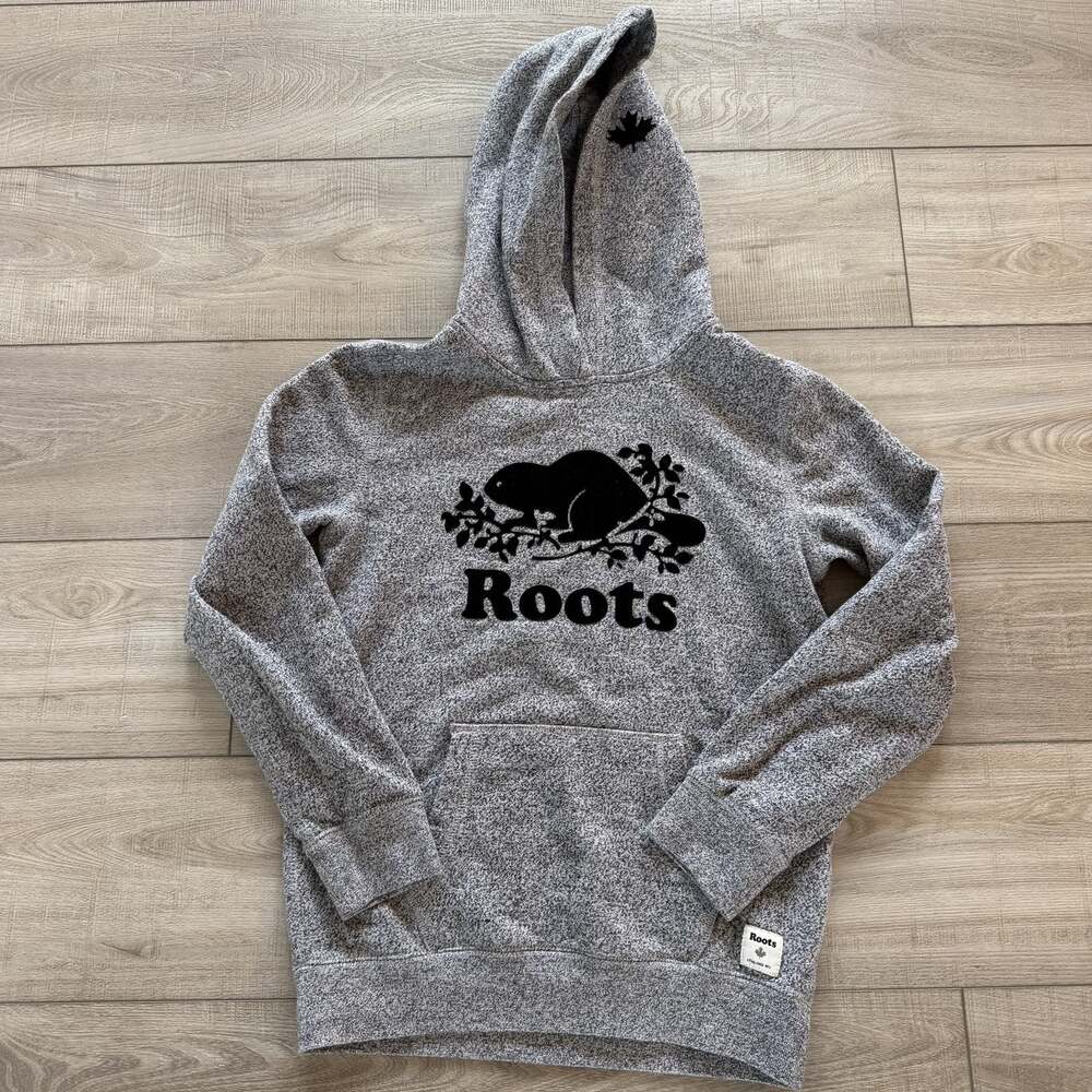 Roots Kids XL 11-12 Gray Pullover Hoodie Canada